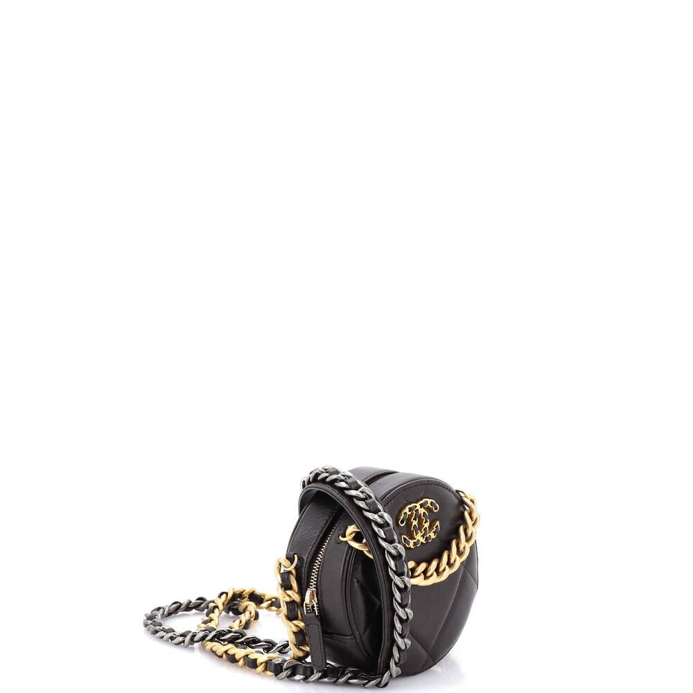 Chanel 19 Round Clutch With Chain #233842C26B - Picture 3 of 7